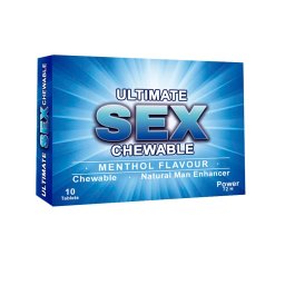 Potenciador Ultimate Sex® Chewable Mentol Homem (10 Un)