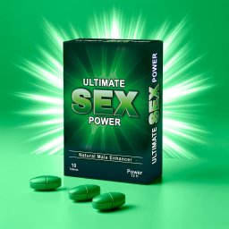 Potenciador Ultimate Sex® Power Verde Homem (10 Un)