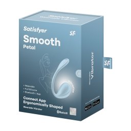 Ovo Vibratório Recarregável Satisfyer Smooth Petal Wearable Vibrator Azul