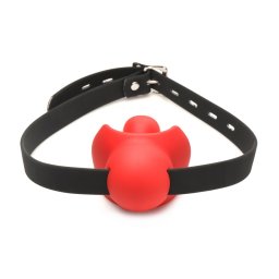 Mordaça C/ Proteção de Dentes XR Brands Silicone Gag Order Vermelho