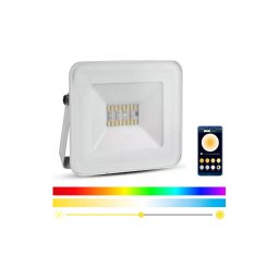 Holofote LED RGB inteligente e regulável LED/20W/230V IP65 branco