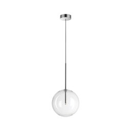 Ideal Lux - Candeeiro suspenso LED EQUINOXE 1xG4/2W/230V diâmetro 25 cm cromado/transparente