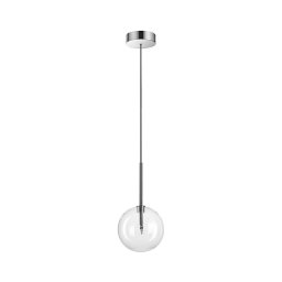 Ideal Lux - Candeeiro suspenso LED EQUINOXE 1xG4/2W/230V diâmetro 15 cm cromado/transparente