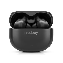 Niceboy Pins 4 - Auriculares sem Fios ANC 400 mAh + 2x 50 mAh IPX4 Preto