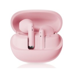 Niceboy Beans 4 - Auriculares sem fios com bateria de 300 mAh + 2x 35 mAh, resistência IPX4, rosa