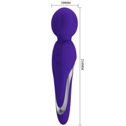 VIBRADOR VARINHA SILICONE MACIO ROXO WALTER PRETTY LOVE