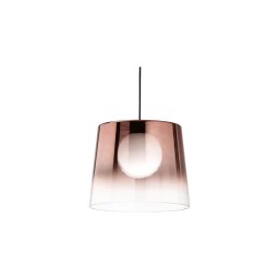 Ideal Lux - Candeeiro suspenso LED FADE 1xG9/3W/230V diâmetro 27,3 cm cobre/fumado