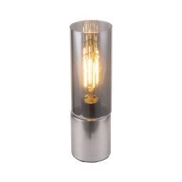 GLOBO 21000N - Candeeiro de mesa ANNIKA 1xE27/25W/230V diâmetro 9 cm cromado