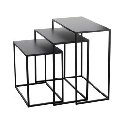 Eglo 424005 - CONJUNTO 3x Mesas de cabeceira TOZAWA preto