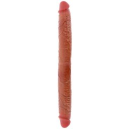 GET REAL - DILDO DE SILICONE DE DUAS PONTAS CARAMELO 46 CM