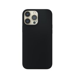 Capa de Silicone Simples Preta iPhone 14 Pro Max