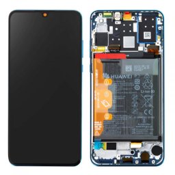 Ecrã LCD com Frame Huawei P30 Lite Azul Service Pack