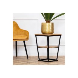 Mesa de apoio EXPAND 57x40 cm preto/castanho