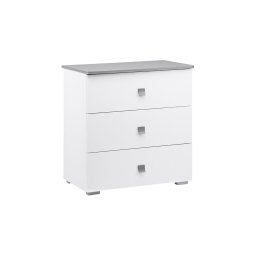 Armário PABIS 87x83 cm branco/cinzento