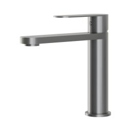 Misturador para lavatório TARNBY 17,3 cm, cinzento com acabamento em pó