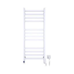 Radiador toalheiro para casa de banho com termóstato AVANGARD 227W 120x48cm branco, lado direito
