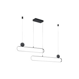 Trio - Lustre LED dimerizável suspenso em cabo GRANT LED/54W/230V 2300/3000/4000K preto/cromado