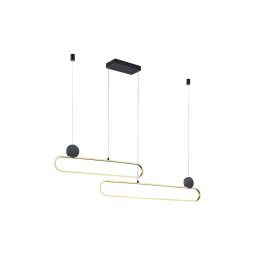 Trio - Lustre LED regulável suspenso por cabo GRANT LED/54W/230V 2300/3000/4000K preto/dourado