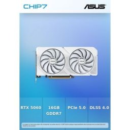Placa Gráfica - ASUS Dual GeForce RTX 5060 Ti White OC Edition 16GB GDDR7