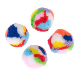 TIAKI conjunto de bolas de peluches para gatos, diâm. 4cm