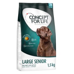 4x1,5kg Large Senior Concept for Life ração cães