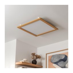 Eglo - Painel integrado LED SALOBRENA-RW WOOD LED/34W/230V 2700/4000K castanho