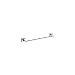 Suporte para toalhas 65,5x5,5 cm prateado