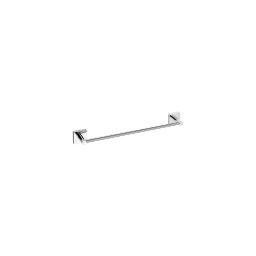 Suporte para toalhas 35,5 x 5,5 cm prateado