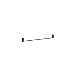 Porta-toalhas 64,5x7,2 cm inox/preto