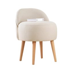 Pufe NIKI, Ø 46 cm, creme