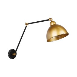 Candeeiro de parede TRUCK 1xE27/40W/230V dourado/preto