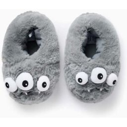 ZIPPY Pantufas de Peluche para Menino 'Monstro', Cinza Cinzento 31-32