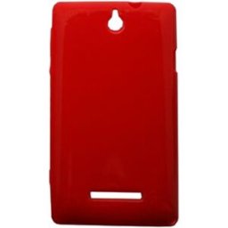 New Mobile Capa TPU Vermelho para Sony XPeria J