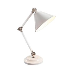 Elstead PV-ELEMENT-WPN - Candeeiro de mesa PROVENCE ELEMENT 1xE27/60W/230V branco