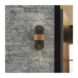 Quoizel QZ-CHASM-M-BKW - Iluminação exterior LED CHASM 2xLED/5,5W/230V IP44