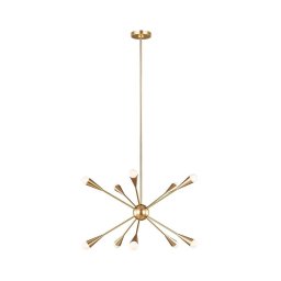 Feiss FE-JAX10-BB - Candeeiro suspenso LED JAX 10xG9/3W/230V dourado