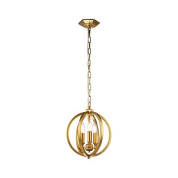 Feiss FE-CORINNE-3P-S-BB - Candeeiro suspenso CORINNE 3xE14/60W/230V