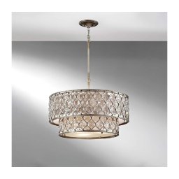 Feiss FE-LUCIA-P-E-2TR - Candeeiro suspenso LUCIA 6xE27/60W/230V