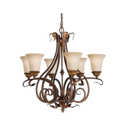 Feiss FE-SONOMAVALLEY6 - Candeeiro suspenso SONOMA VALLEY 6xE27/60W/230V