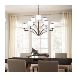 Feiss FE-PROSPECT-PARK9 - Candeeiro suspenso PROSPECT PARK 9xE27/60W/230V