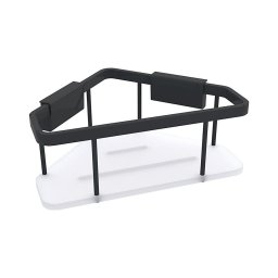 NIMCO Ki-14003-B-90 - Prateleira de parede para duche KIBO mate preto/branco