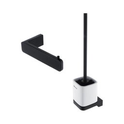 NIMCO MAC conjunto-94KN-90 - Piaçaba de parede e suporte para papel higiénico MAYA
