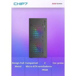 Caixa MARS GAMING Micro-ATX MC-CORE FULL METAL 2X FRGB FAN Preta
