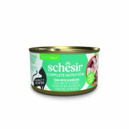 24x85g Complete Nutrition geleia atum dourada Schesir comida para gato