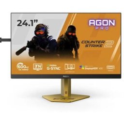 Monitor Gaming AOC Agon Pro CS24A 24,1" 0,5 ms 610 Hz Full HD - Preto e Dourado CS2