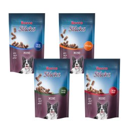 4x100g misto Adult Sticks Mini Rocco snacks para cães