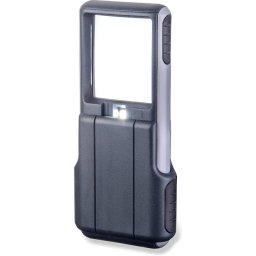 Carson 3x Lupa LED MiniBrite com Deslizamento e Capa Protetora PO-25