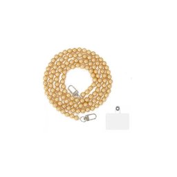 Cordão em Perolas Universal para Smartphones Dourado