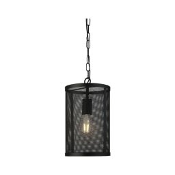 Searchlight 2481BK - Candelabro numa corrente FISHNET 1xE27/60W/230V preto antigo