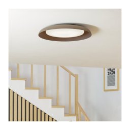 Eglo 99704 - Candeeiro de teto LED PENJAMO LED/17,1W/230V castanho